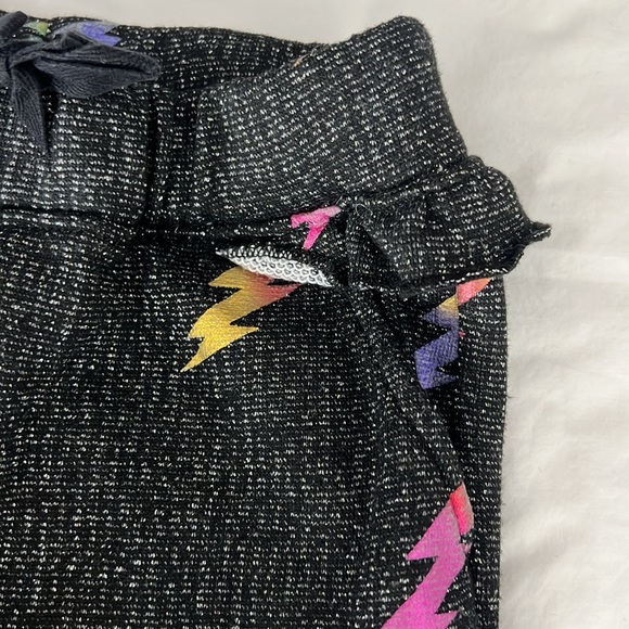 Appaman girls rainbow lightening bolt ruffle jogger sweat suit set 3T🌈⚡️ - Picture 6 of 8